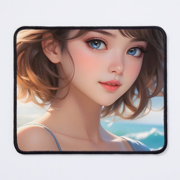 Item preview, anime Manga style beauty skillfully drawn beach girl good gift for her iphone case all models designed and sold by naivnoia.