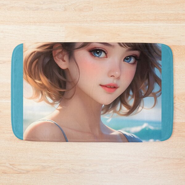 Item preview, anime Manga style beauty skillfully drawn beach girl good gift for her iphone case all models designed and sold by naivnoia.