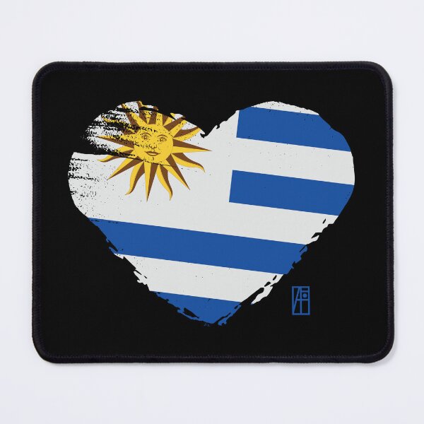 Item preview, I love my country. I love Uruguay. I am a patriot. In my heart, there is always the flag of Uruguay designed and sold by ArtProjectShop.