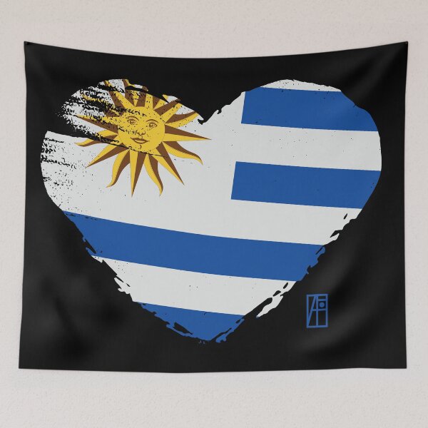 Item preview, I love my country. I love Uruguay. I am a patriot. In my heart, there is always the flag of Uruguay designed and sold by ArtProjectShop.
