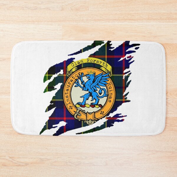 Item preview, Forsyth Crest Scottish Surname Tartan designed and sold by BagTown Clans.