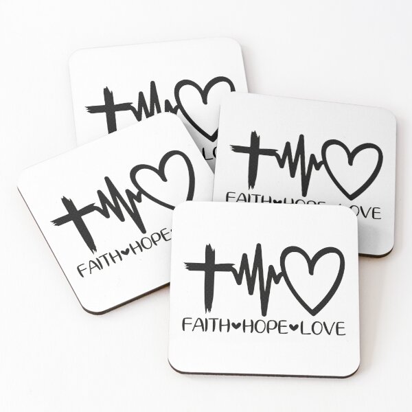 Item preview, Faith Hope Love (black) designed and sold by Margival.