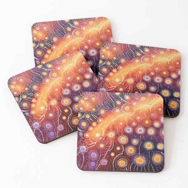 Item preview, Aboriginal Inspired Dot Art - Lava Crack designed and sold by GrinGalore.
