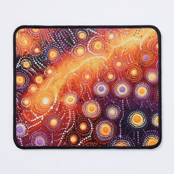 Item preview, Aboriginal Inspired Dot Art - Lava Crack designed and sold by GrinGalore.