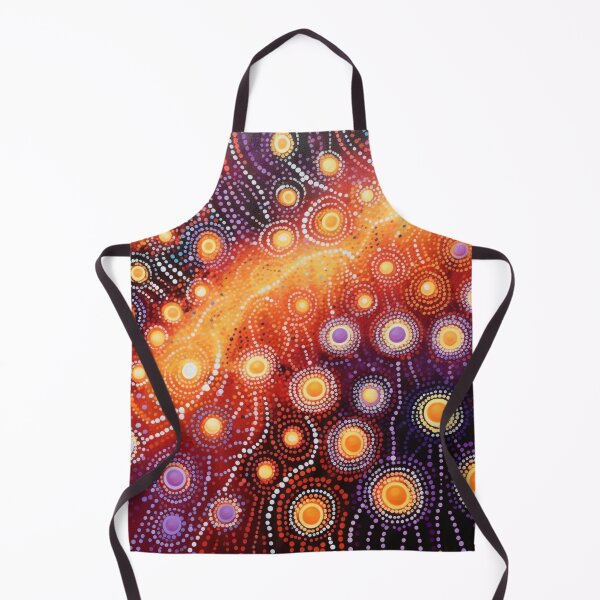 Item preview, Aboriginal Inspired Dot Art - Lava Crack designed and sold by GrinGalore.
