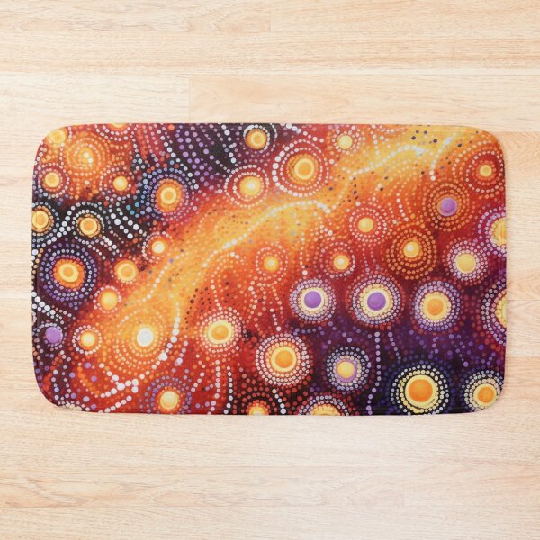 Item preview, Aboriginal Inspired Dot Art - Lava Crack designed and sold by GrinGalore.