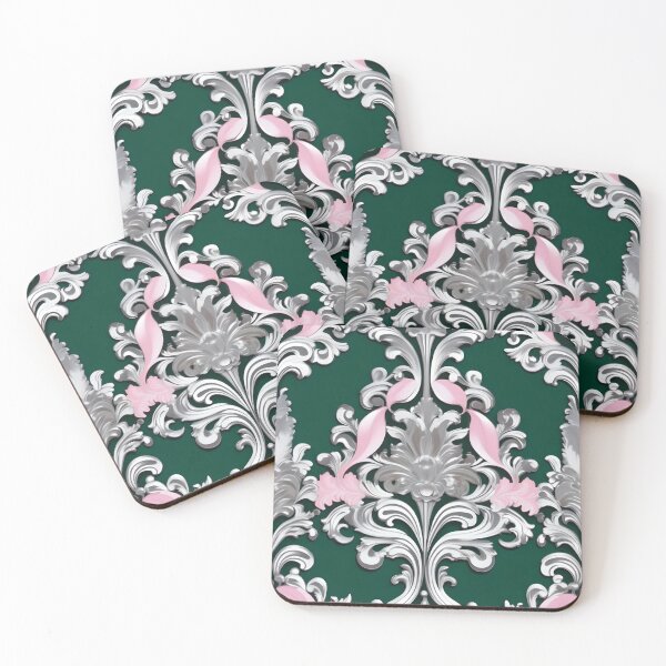 Item preview, Emerald Green & Silver Baroque designed and sold by DesignsByPrnces.