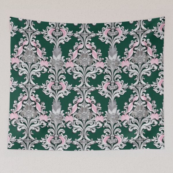 Item preview, Emerald Green & Silver Baroque designed and sold by DesignsByPrnces.