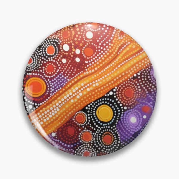 Item preview, Aboriginal Inspired Dot Art - Lava Stream designed and sold by GrinGalore.