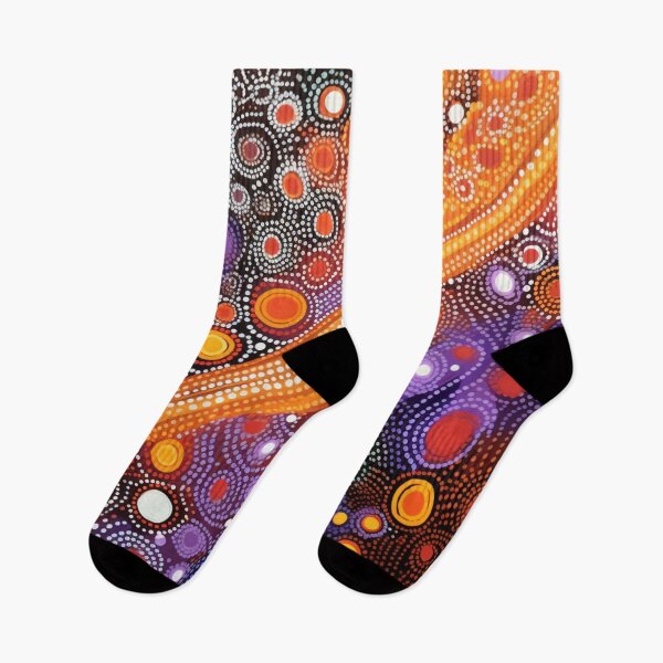Item preview, Aboriginal Inspired Dot Art - Lava Stream designed and sold by GrinGalore.