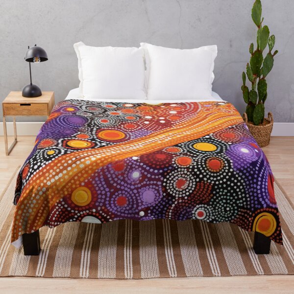 Item preview, Aboriginal Inspired Dot Art - Lava Stream designed and sold by GrinGalore.