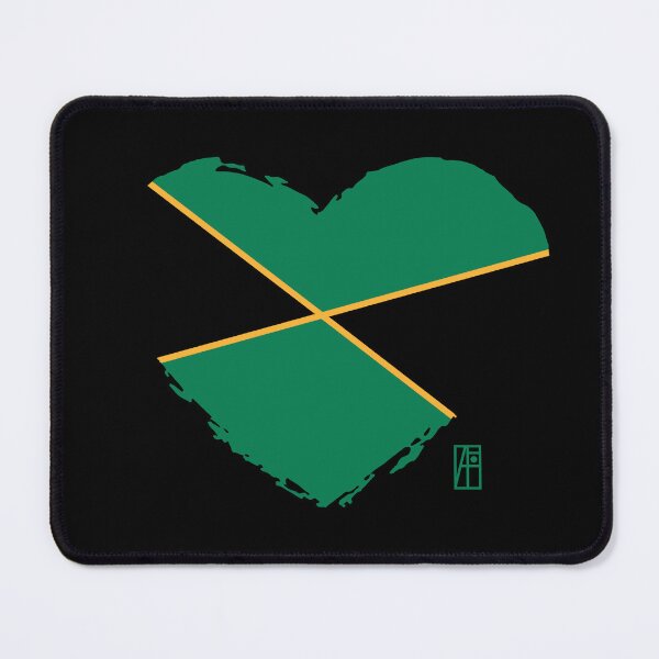 Item preview, I love my country. I love Jamaica. I am a patriot. In my heart, there is always the flag of Jamaica designed and sold by ArtProjectShop.