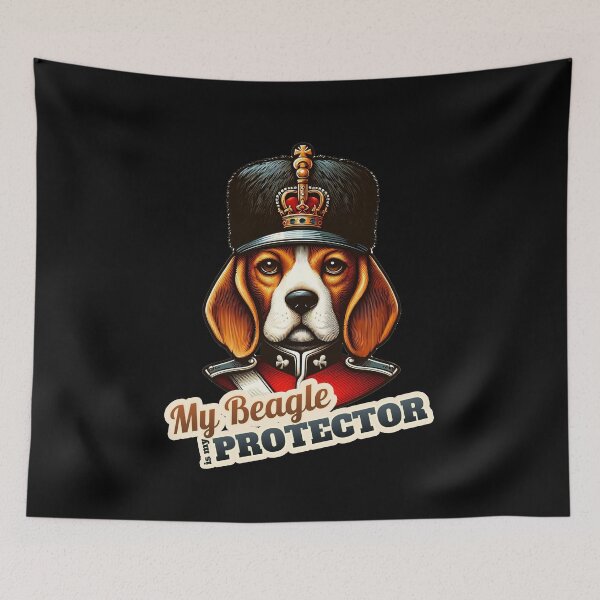 Item preview, Beagle King Queen guard designed and sold by ThisDress.