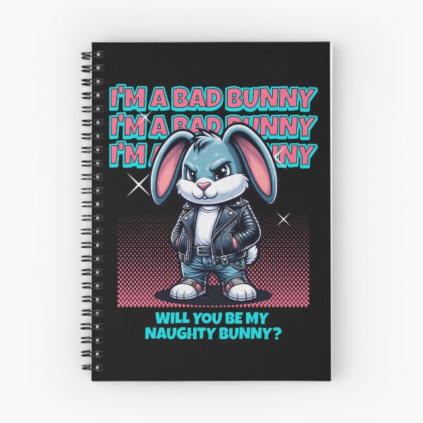 Item preview, Bad Bunny Naughty Bunny Funny Easter Pun designed and sold by RockBeeDesigns.