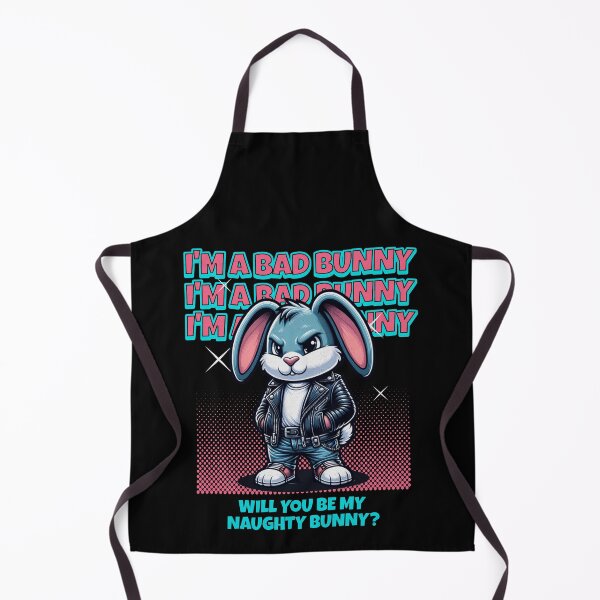 Item preview, Bad Bunny Naughty Bunny Funny Easter Pun designed and sold by RockBeeDesigns.