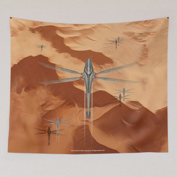 Item preview, Ornithopters flying over the desert of Arrakis designed and sold by Andrew Shishkin.
