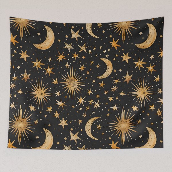 Item preview, Decorative celestial seamless pattern designed and sold by dcrc.