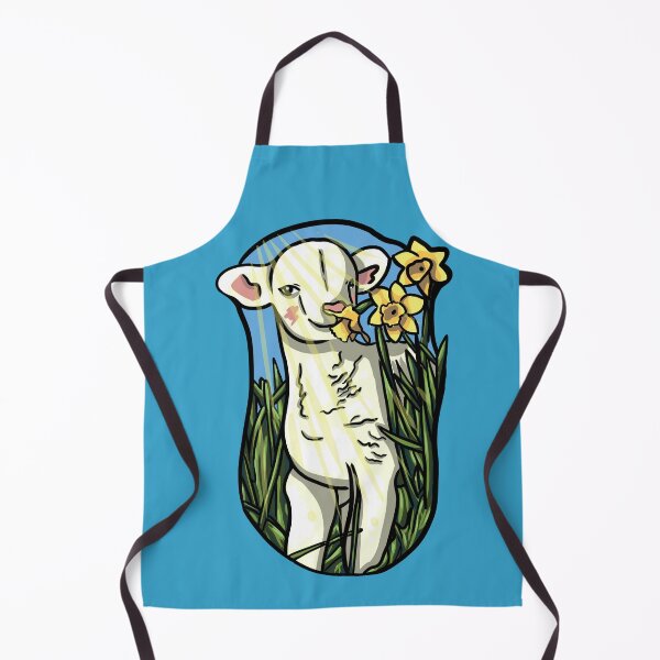 Item preview, Easter lamb on the meadow, lamb smells of daffodil designed and sold by ChrisCelCraft.