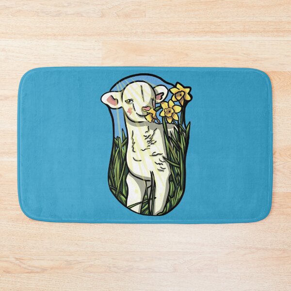 Item preview, Easter lamb on the meadow, lamb smells of daffodil designed and sold by ChrisCelCraft.