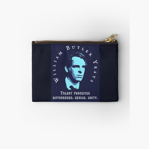 Item preview, William Butler Yeats portrait and quote: "Talent perceives differences; genius, unity."  designed and sold by artbleed.