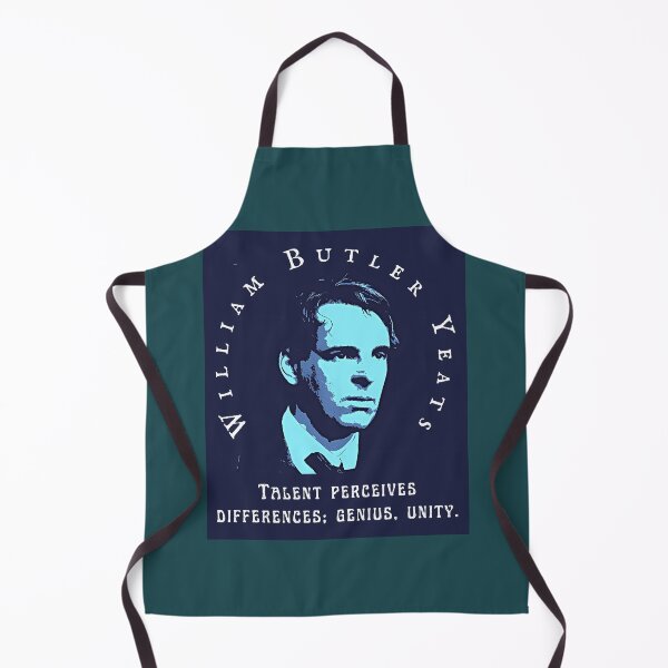 Item preview, William Butler Yeats portrait and quote: "Talent perceives differences; genius, unity." designed and sold by artbleed.