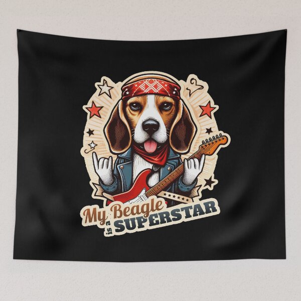 Item preview, Beagle Rockstar designed and sold by ThisDress.