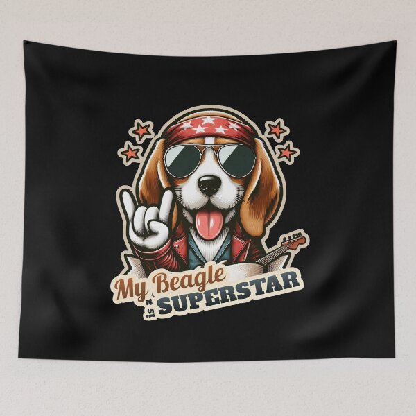 Item preview, Beagle Rockstar designed and sold by ThisDress.