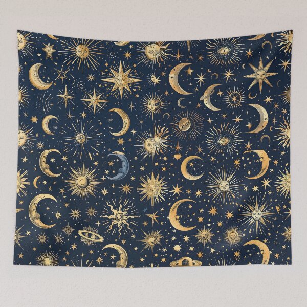 Item preview, Decorative celestial seamless pattern designed and sold by dcrc.