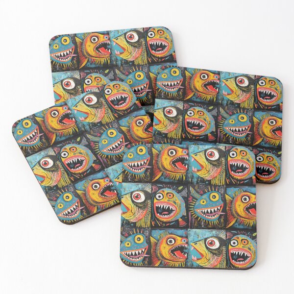 Item preview, Fish Collage Art Brut designed and sold by sheprint.