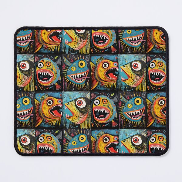 Item preview, Fish Collage Art Brut designed and sold by sheprint.