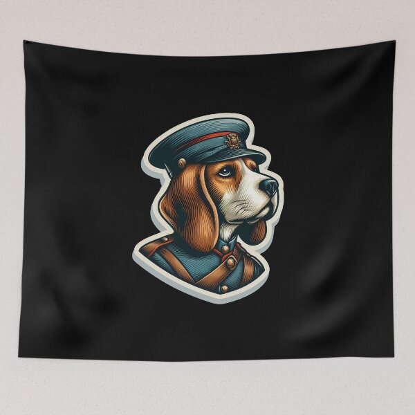 Item preview, Beagle Soldier designed and sold by ThisDress.