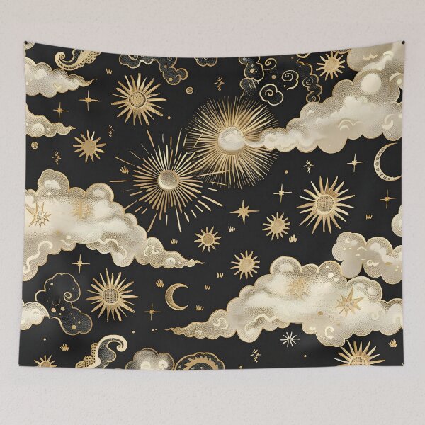 Item preview, decorative celestial seamless pattern designed and sold by dcrc.