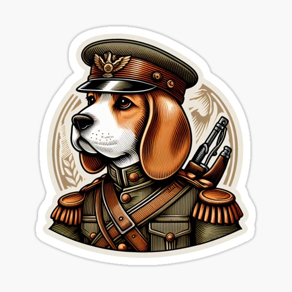 Item preview, Beagle Soldier designed and sold by ThisDress.