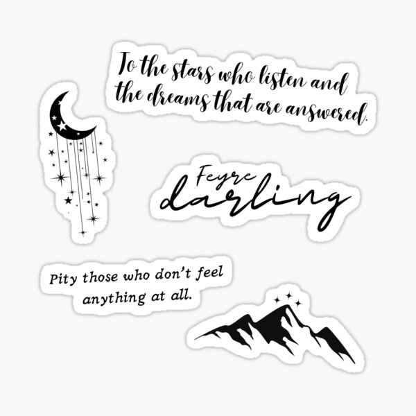 Artikel-Vorschau von Acotar Feyre and Rhysand Sticker Set, designt und verkauft von AnceUmalasa.