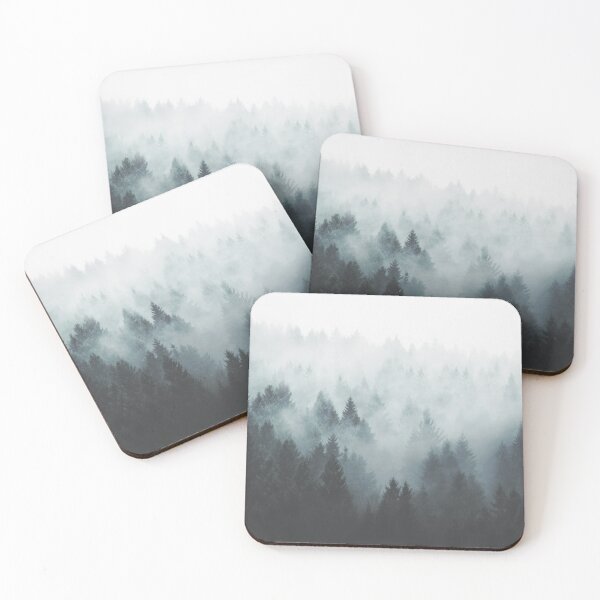 Item preview, Of All The Things // Dark Misty Autumn Wilderness Forest With Cascadia Trees Covered In Cold Magic Fog designed and sold by Tordis Kayma.
