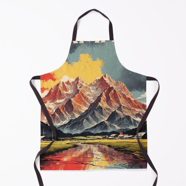 Item preview, Zugspitze Massif Germany Starry Night Vintage Travel Poster designed and sold by TravelersGems.