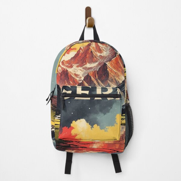 Item preview, Zugspitze Massif Germany Starry Night Vintage Travel Poster designed and sold by TravelersGems.