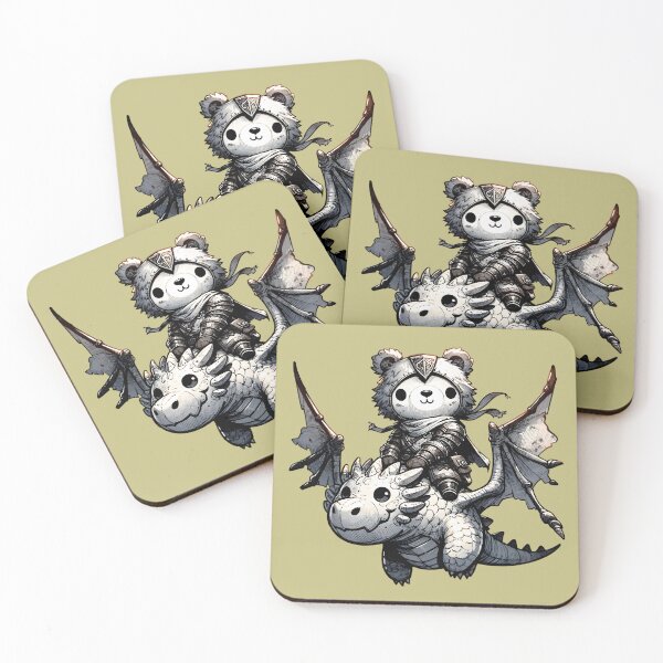 Item preview, Epic Panda Knight Riding Dragon Fantasy designed and sold by Kwanbaba21.