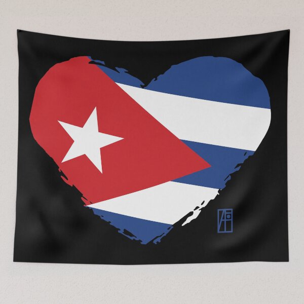 Item preview, I love my country. I love Cuba. I am a patriot. In my heart, there is always the flag of Cuba designed and sold by ArtProjectShop.