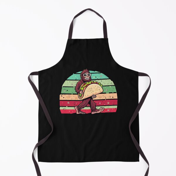 Item preview, Funny retro vintage Bigfoot Holding Taco, Funny Taco Lover designed and sold by Micro-dose.