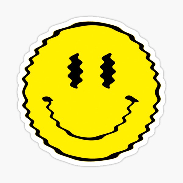 Item preview, Acid House Smiley Wavy Old School 87 88 designed and sold by silkdegreestees.