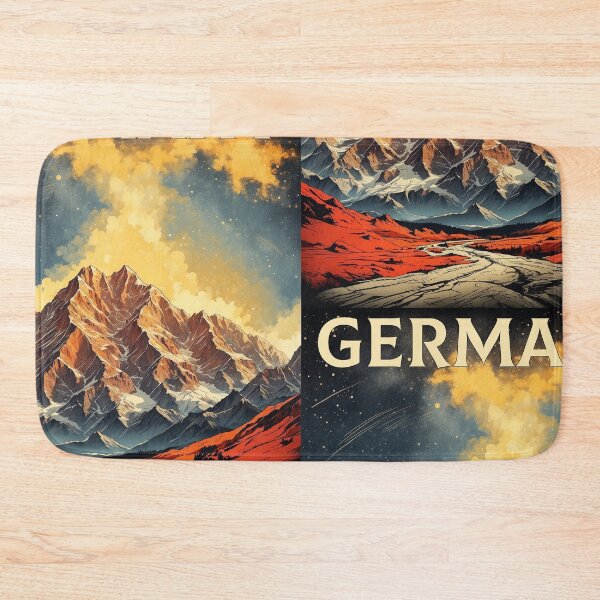 Item preview, Zugspitze Germany Starry Night Vintage Travel Poster Art designed and sold by TravelersGems.
