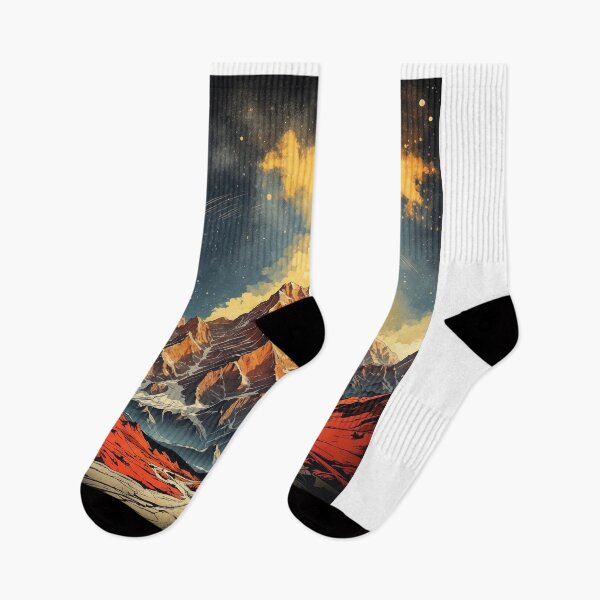 Item preview, Zugspitze Germany Starry Night Vintage Travel Poster designed and sold by TravelersGems.