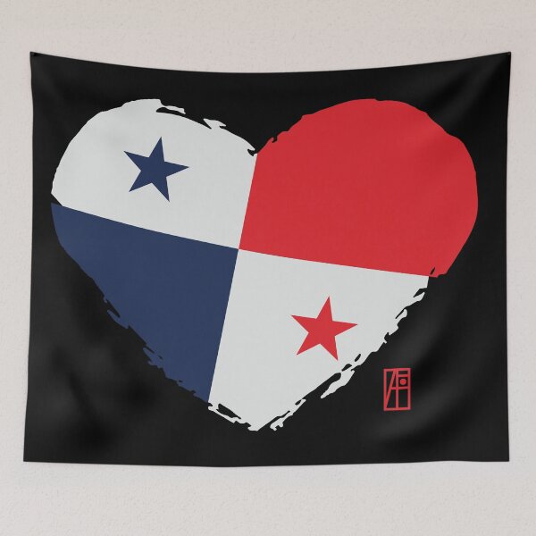 Item preview, I love my country. I love Panama. I am a patriot. In my heart, there is always the flag of Panama designed and sold by ArtProjectShop.