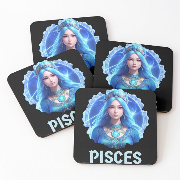 Item preview, Pisces Zodiac Goddess Anime Girl designed and sold by Hellofriendco.