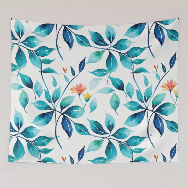Item preview, Colorful stylish minimalist abstract flowers water color designed and sold by yeekazar.