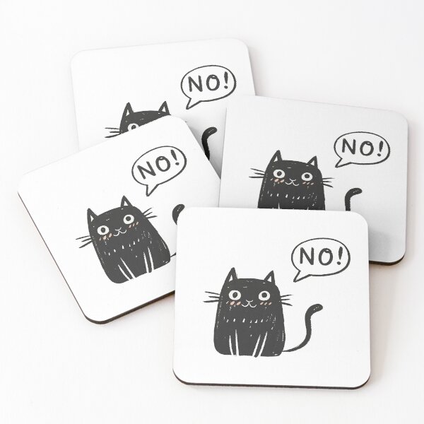 Item preview, Negatory Kitty: The Feline Who Knows Its Mind designed and sold by GL!TCH LAB.