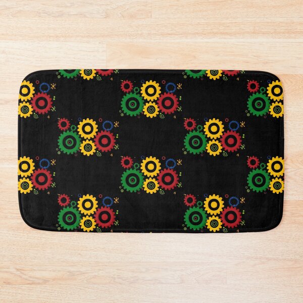 Item preview, Cogwheels  rasta colors   designed and sold by VibeStyleShop.