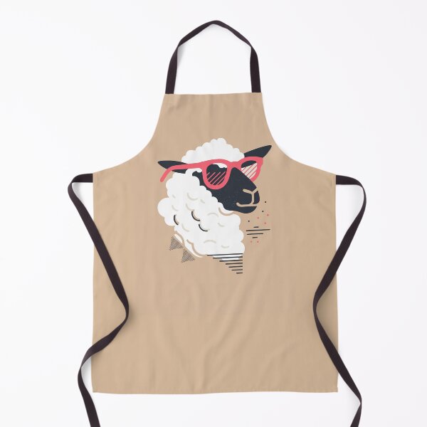 Item preview, fancy sheep with pink glasses, modern abstract animal art | Be unique | Ewe-nique Perspective designed and sold by Radiant-R-art.