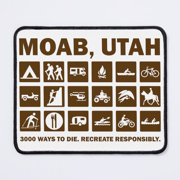 Item preview, Moab Utah Recreation Symbols designed and sold by strayfoto.